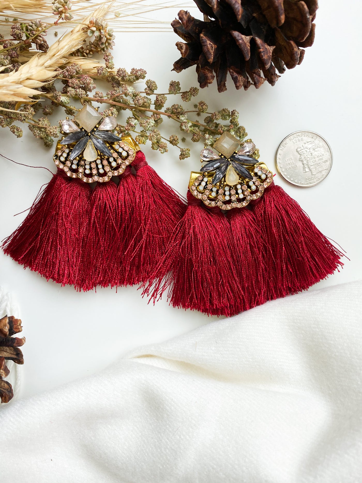 Make a Statement Earring Red
