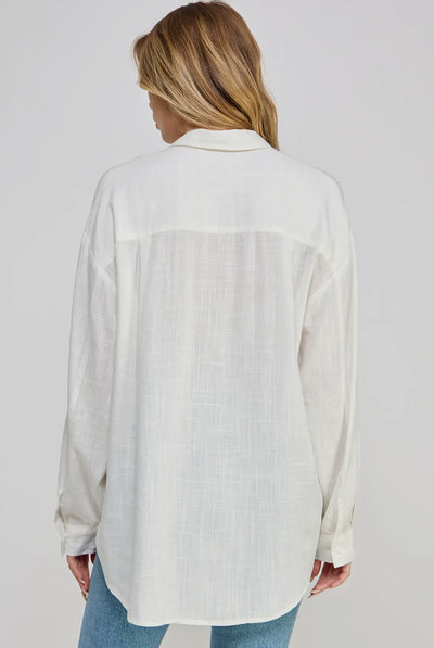 Tiffany Linen Button-Down Shirt