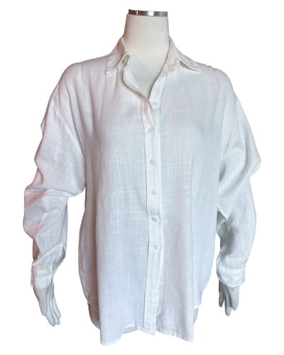 Tiffany Linen Button-Down Shirt