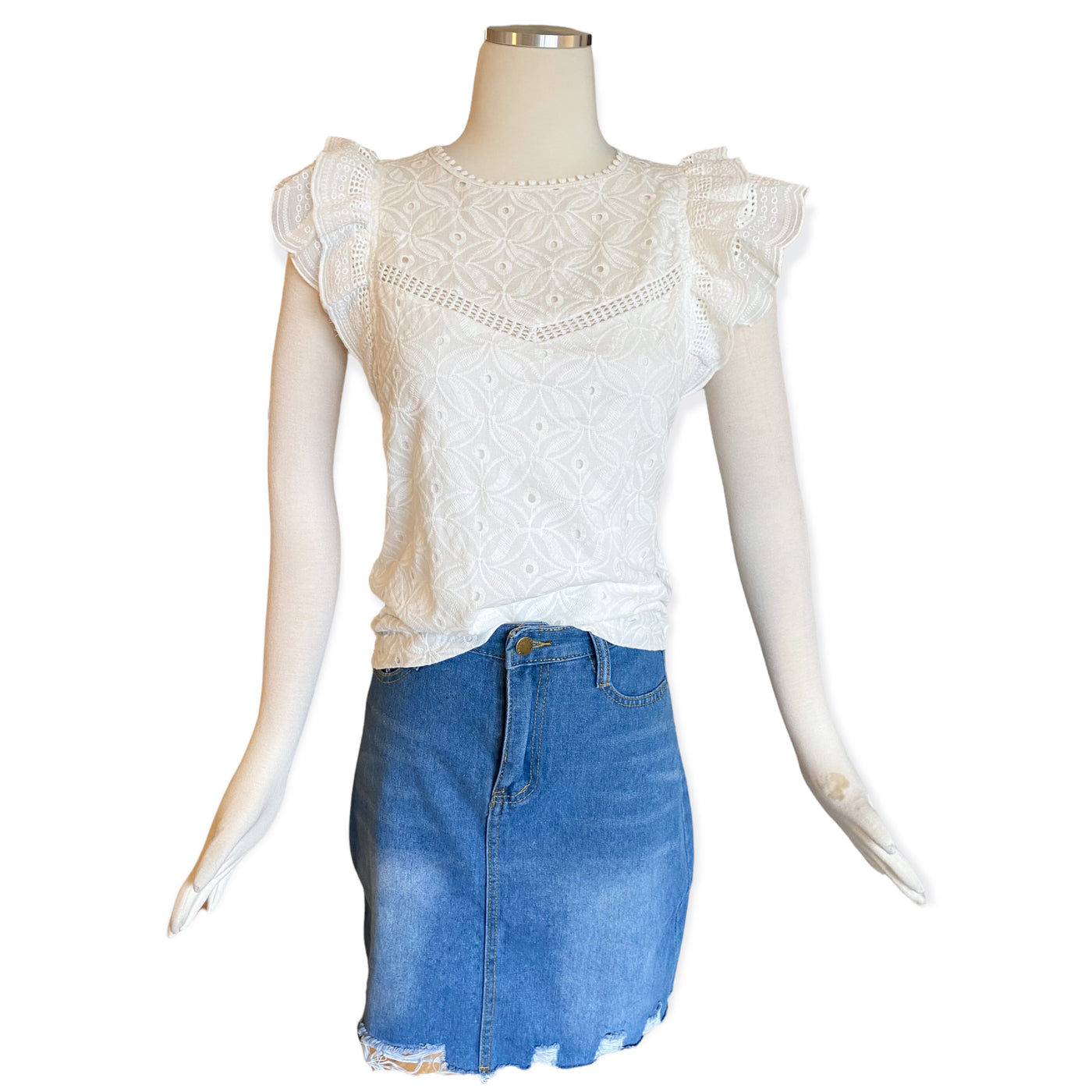 Charlotte Eyelet Top