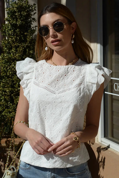 Charlotte Eyelet Top