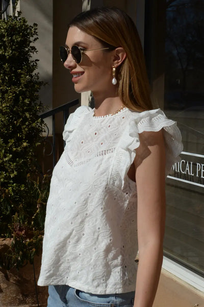 Charlotte Eyelet Top