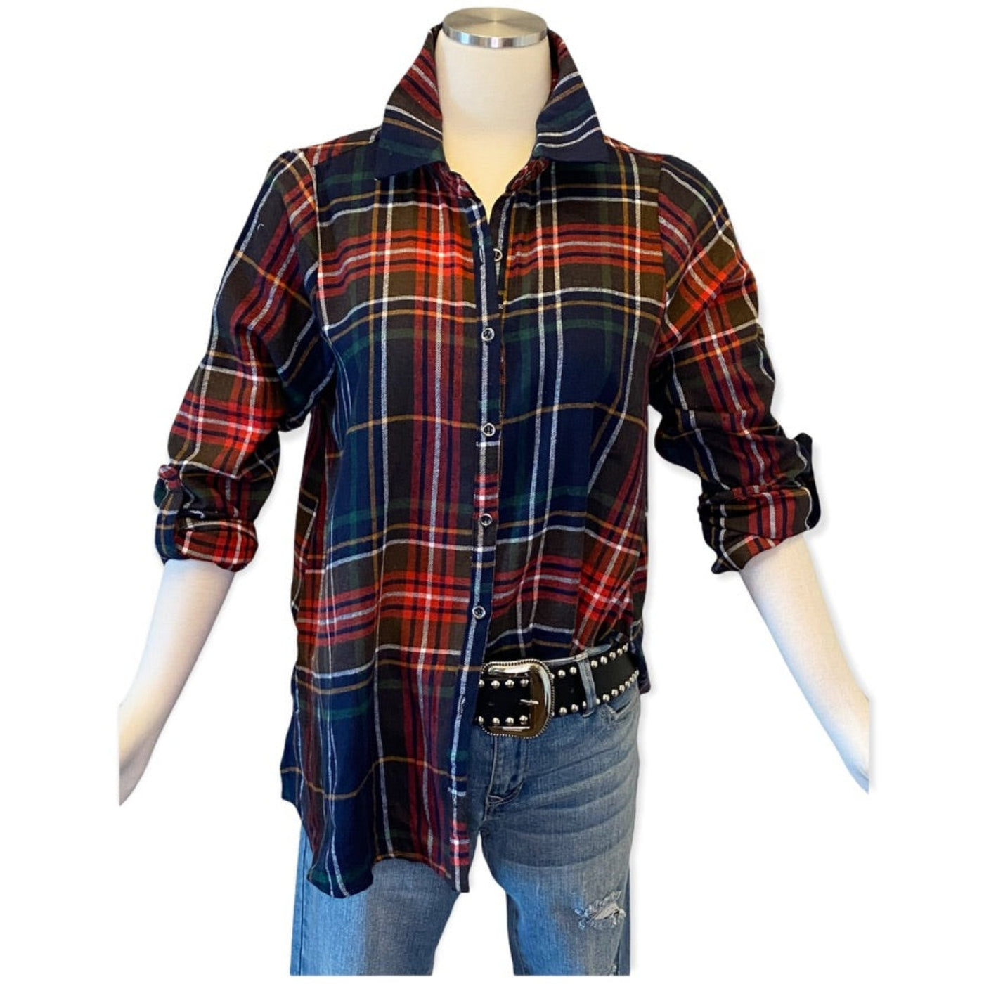 Linz Plaid Flannel Top