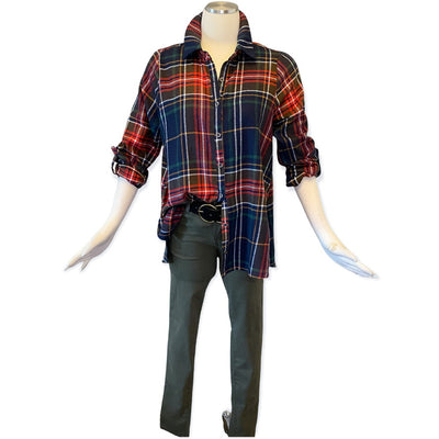 Linz Plaid Flannel Top