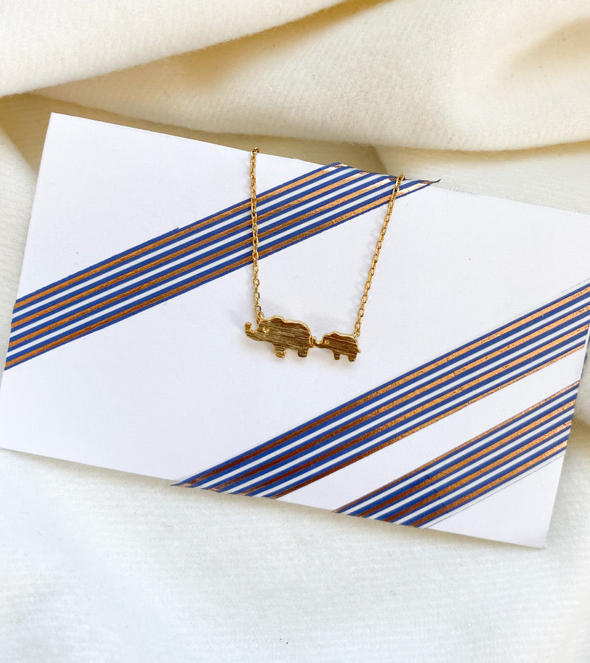 Elephants Necklace