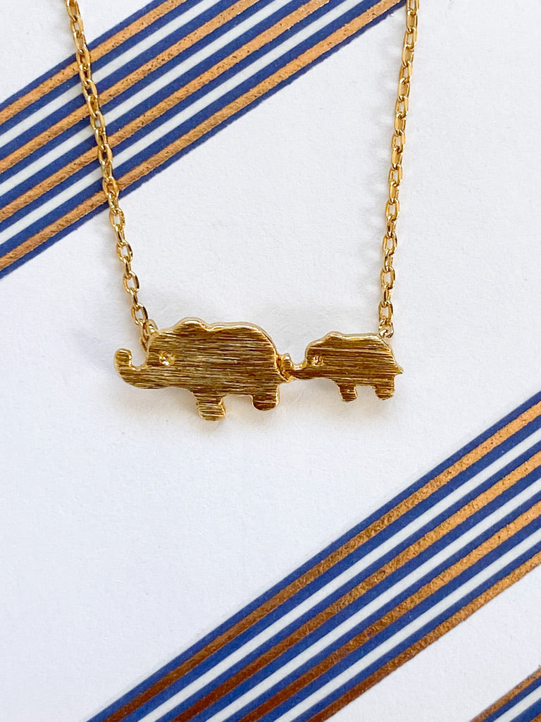 Elephants Necklace