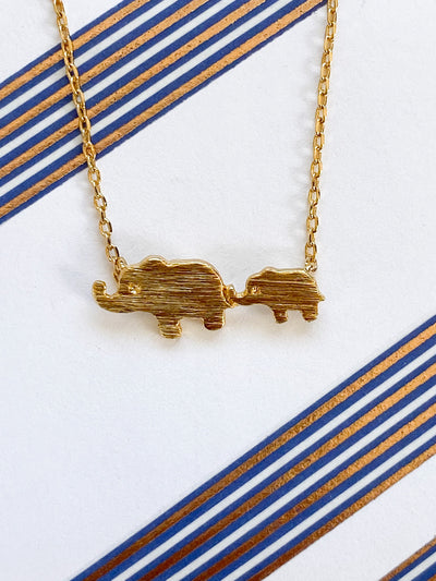 Elephants Necklace