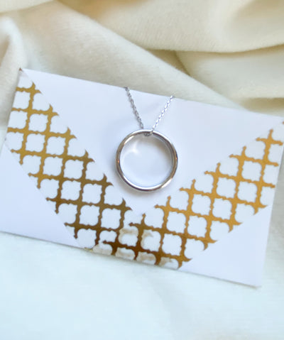 Faith Hope Love Hoop Necklace