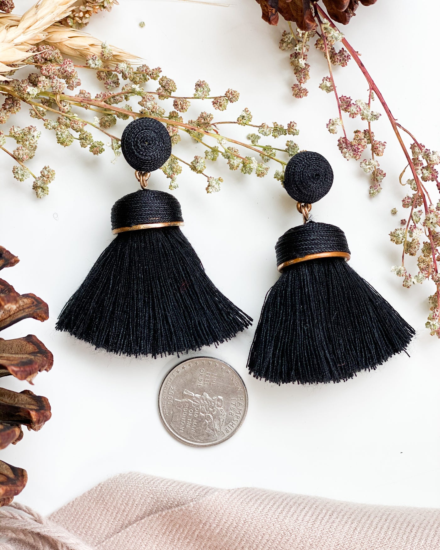 Saguaro Earring Black