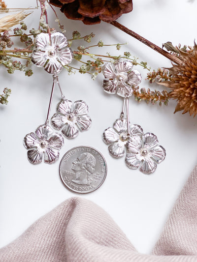 Silver Daisy Earring