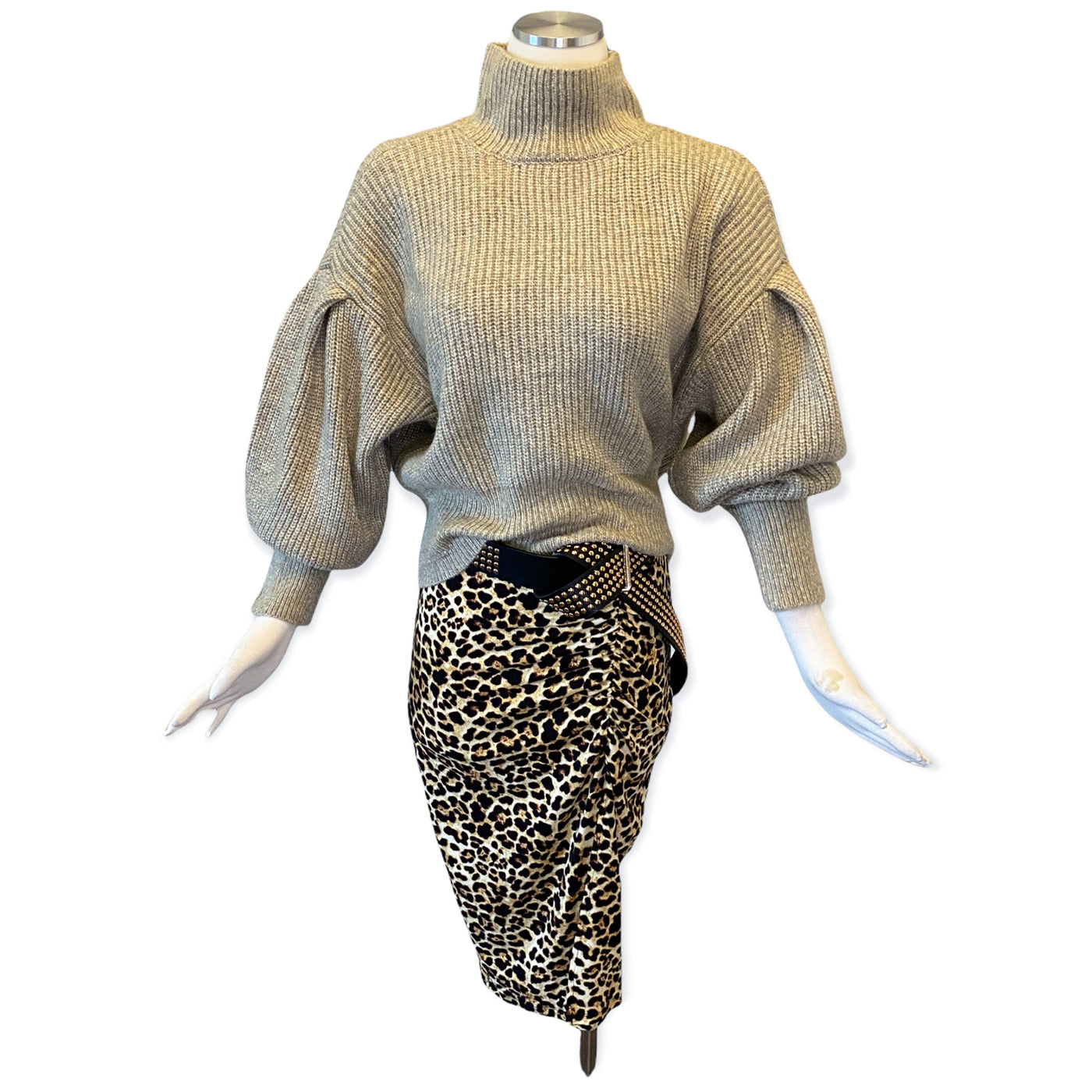 Lagos Leopard Print Midi