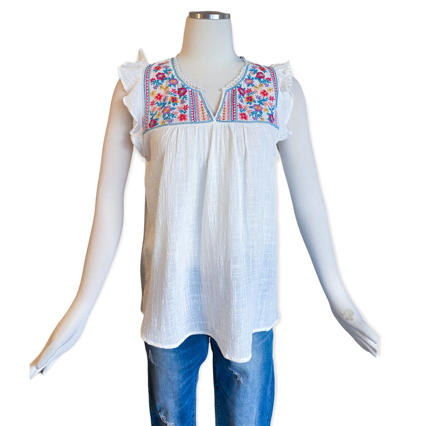 Lima Embroidered Top