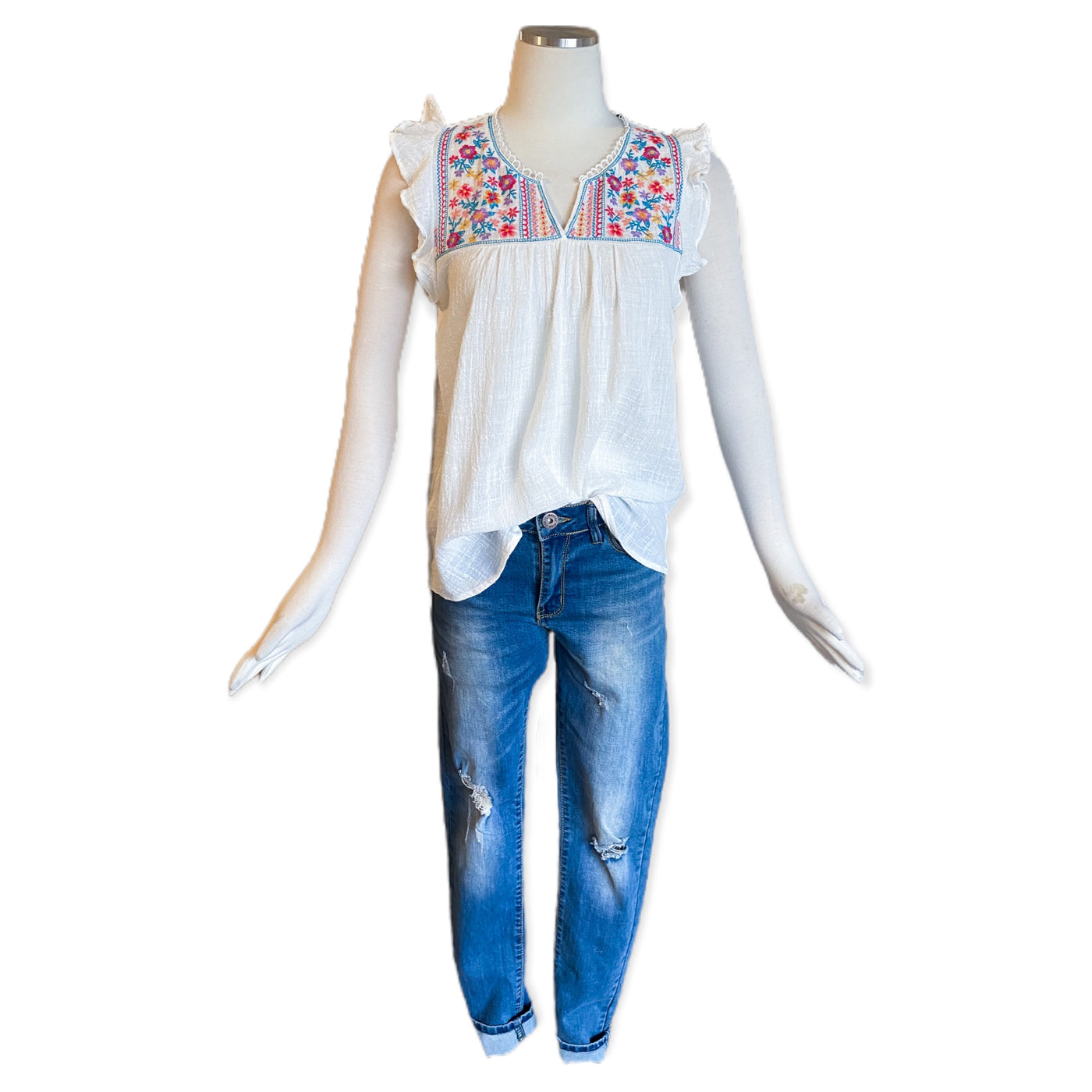 Lima Embroidered Top