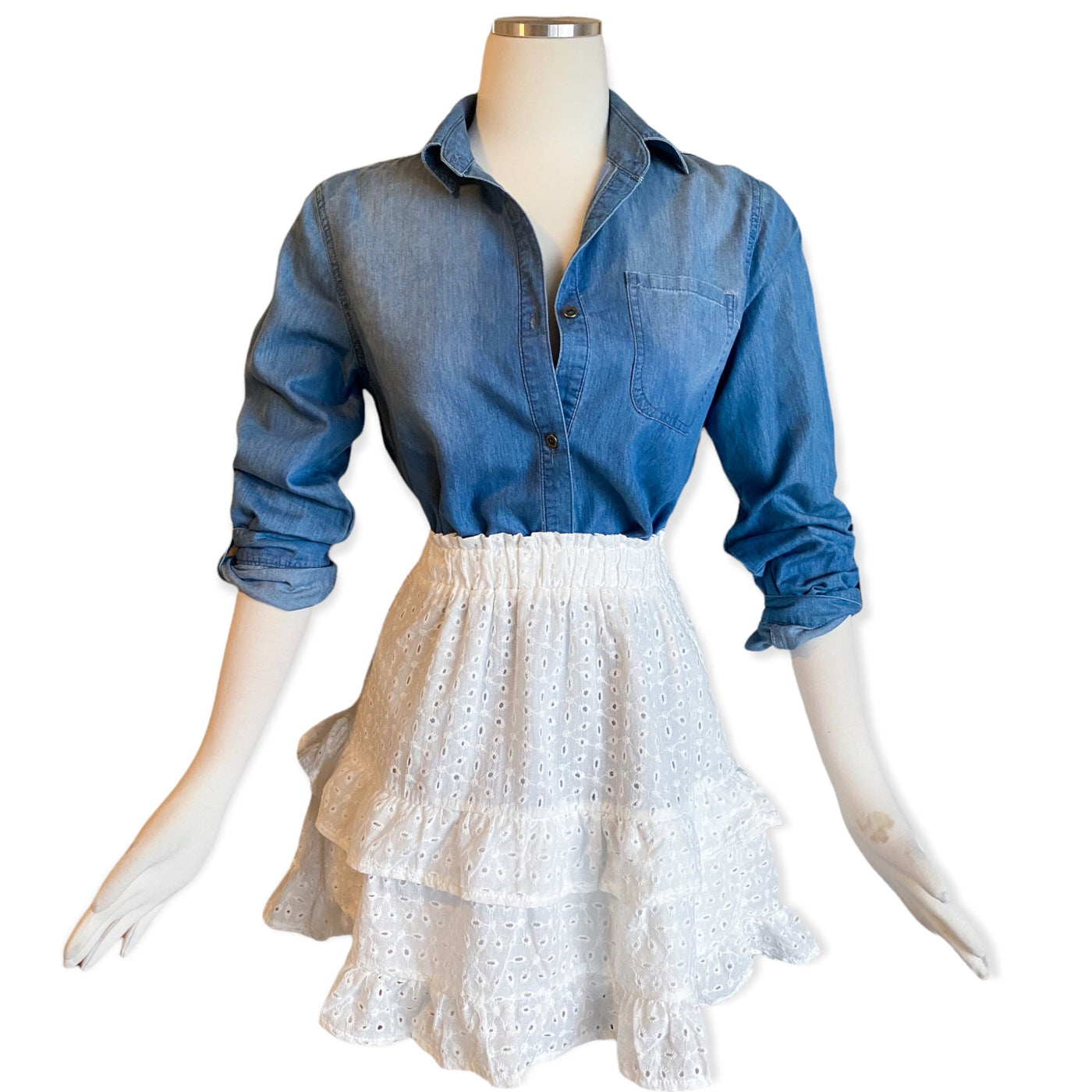 Savannah Eyelet Skirt