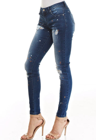 Hollywood Hills Splatter Jeans