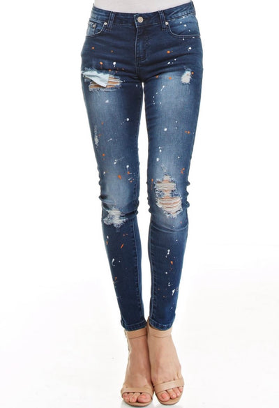 Hollywood Hills Splatter Jeans