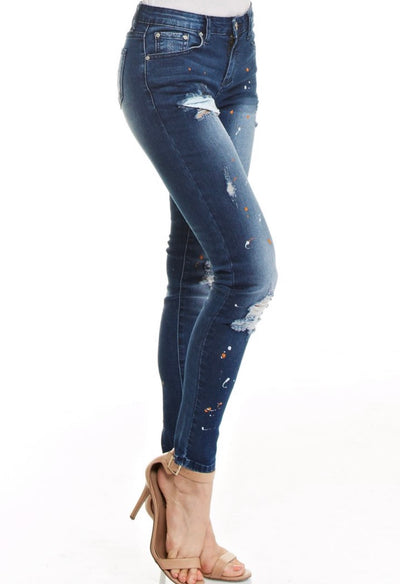 Hollywood Hills Splatter Jeans