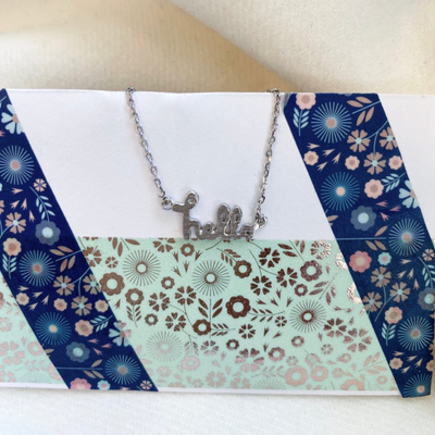 Hello Necklace