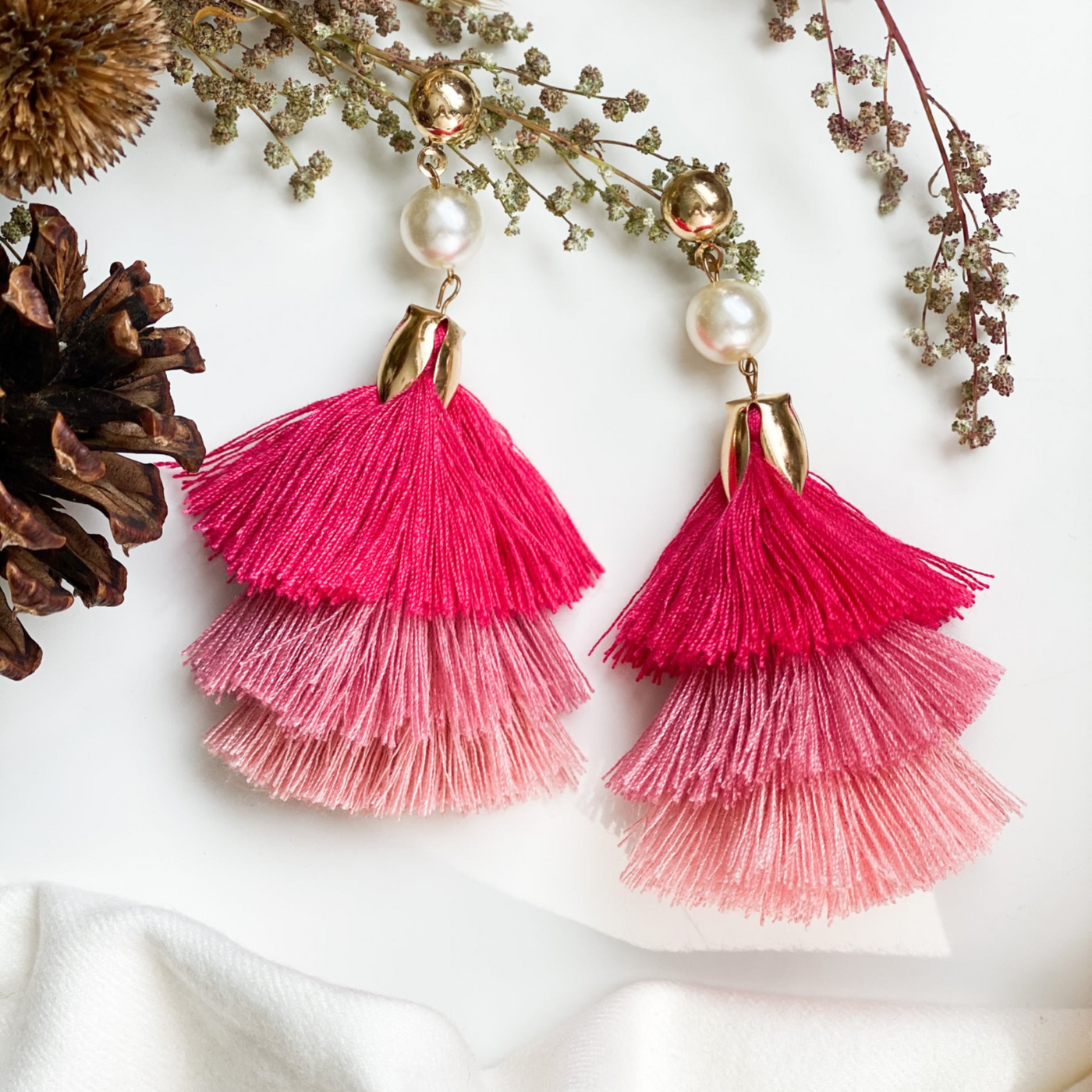 Let's Party Earrings Pink