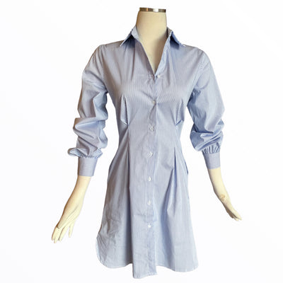 Hartford Striped Shirt Dress