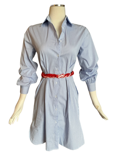 Hartford Striped Shirt Dress