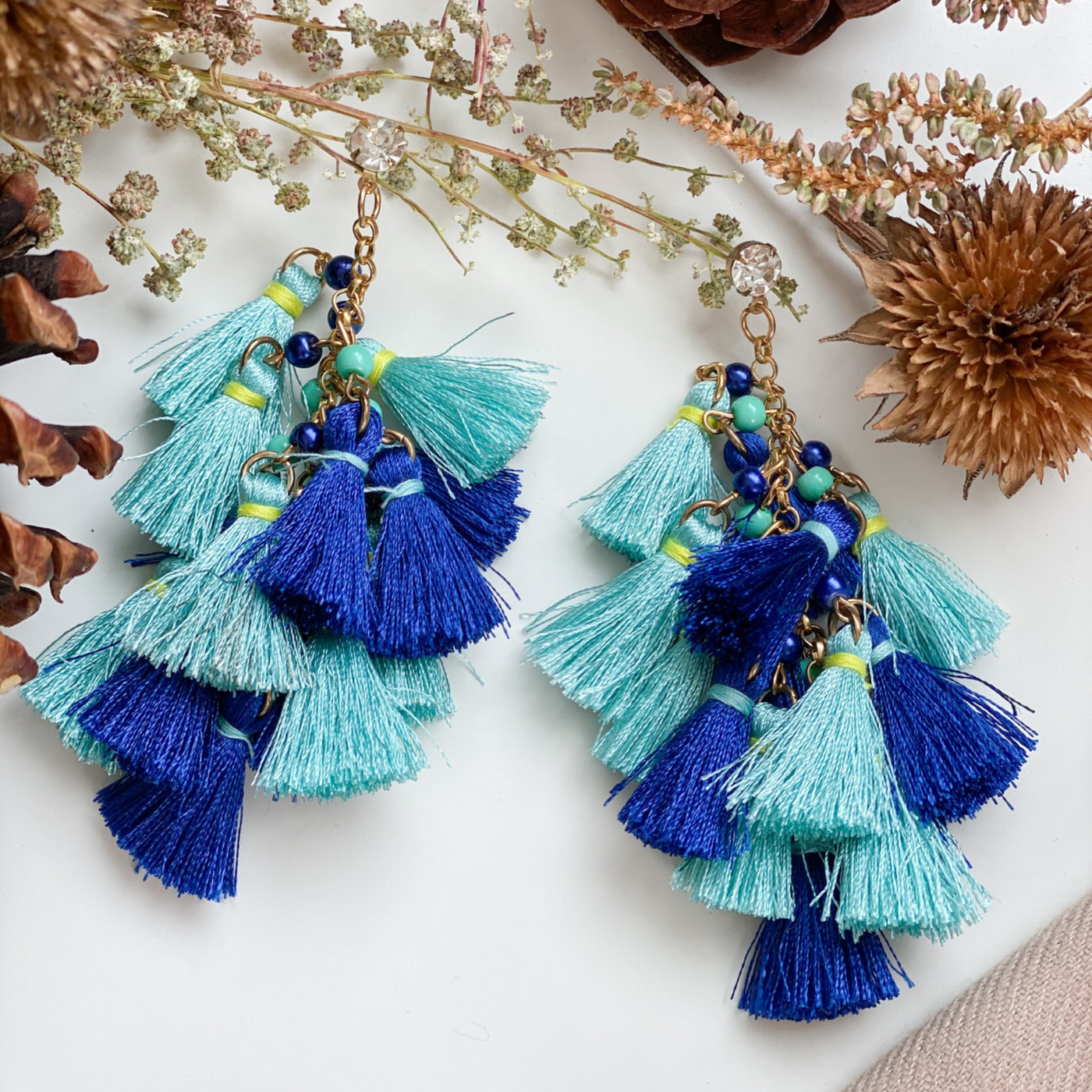 Tassels and Dreams Blue