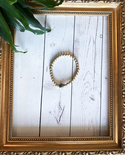 Golden Beaded Bracelet