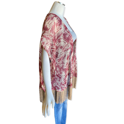 Gold Beach Kimono Burgundy