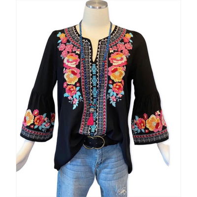 Naples Embroidered Top