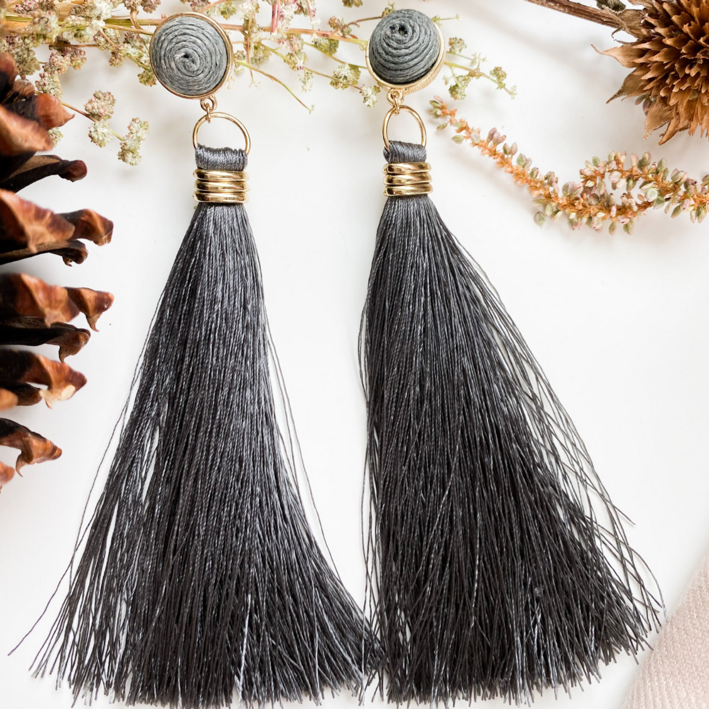 Broadway Star Earring Grey