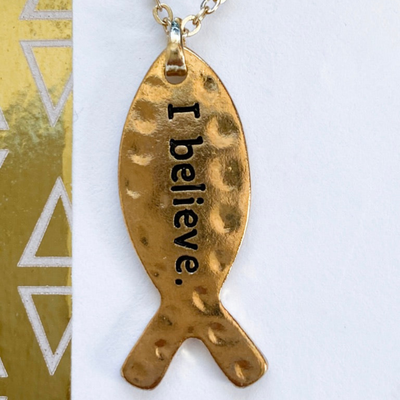 I Believe Christian Faith Necklace