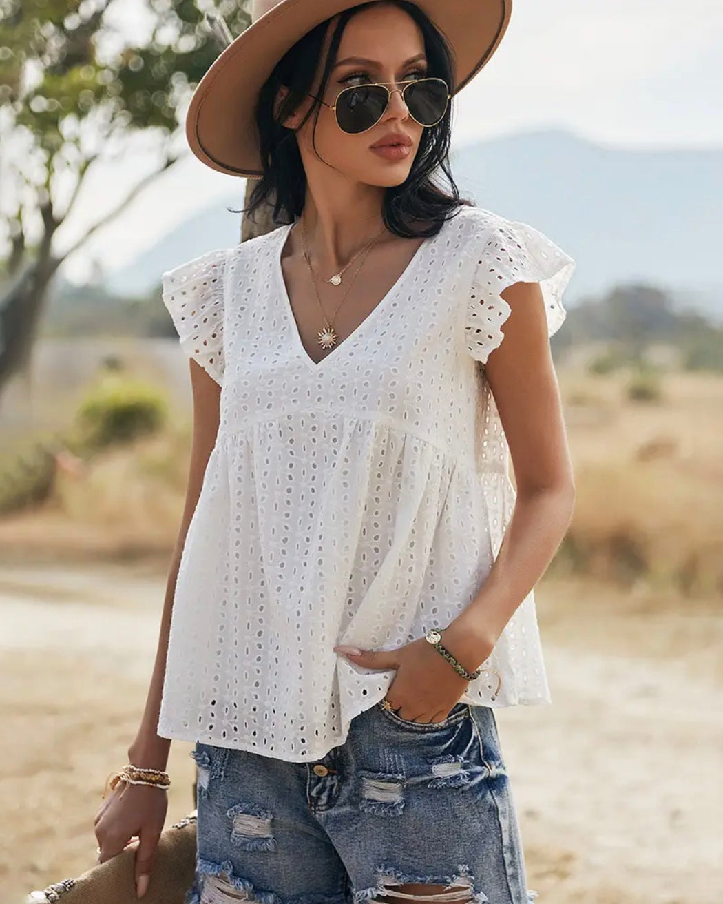 Rock Hill Eyelet Top